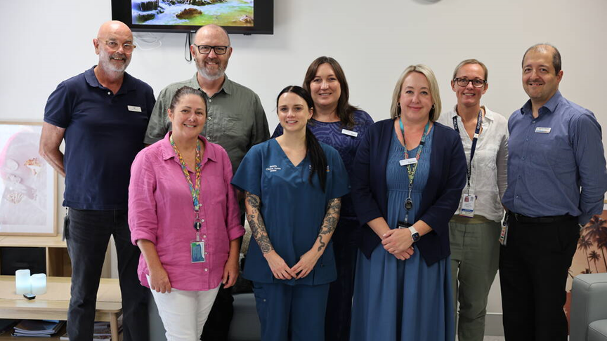 The Mental Health Crisis Support team in the new space.